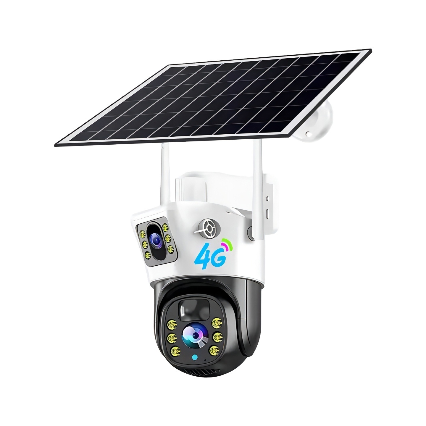 6 Wholesale Price Dual Lens V380 Outdoor Solar Weather pProof SIM Card Intelligent Care Home Low-Power Solar Camera