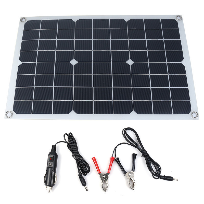 12V Polycrystalline USB Power Portable Adhesive Cycle Camping Solar Cell Phone Charger 20W Solar Panel