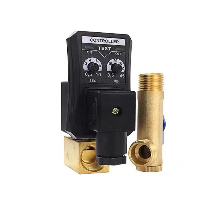 Best Selling 220v Dc24v Ac110v 16bar Air Compressor Timer Control Electronic Drainage Valve