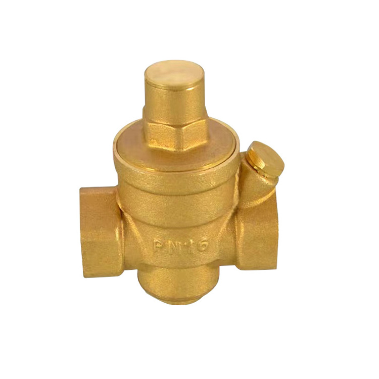 Factory Supply DN20  Brass Low Pressure Relief Reducing Regulator Valve with Gauge