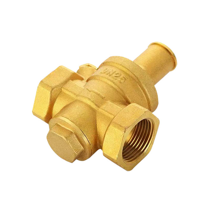 Factory Supply DN20  Brass Low Pressure Relief Reducing Regulator Valve with Gauge