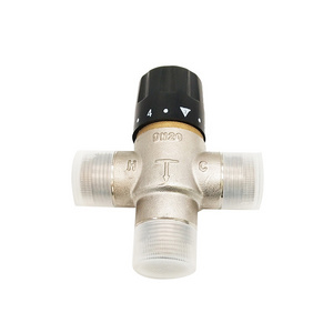 Top Vendor 1/2" Temperature Automatic Control Pressure Reduce Brass Thermostatic Mixing Valve