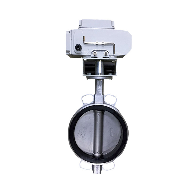 Manufacturer DN50 Stainless Steel Motorized Motor Control Butterfly Valve With Electric Actuator