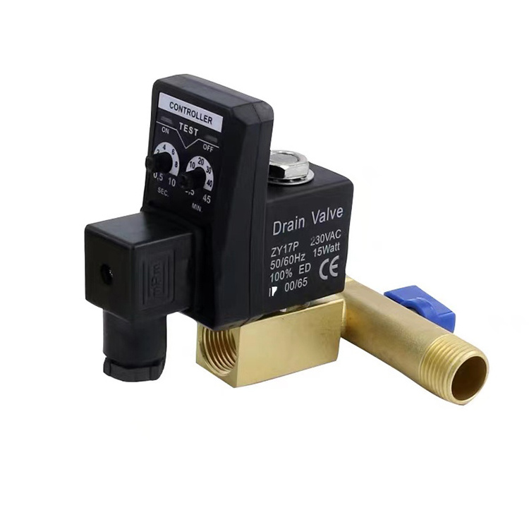 Best Selling 220v Dc24v Ac110v 16bar Air Compressor Timer Control Electronic Drainage Valve