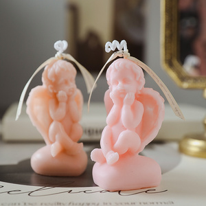 Wholesale Ins Home Decoration Birthday Gift Cute Paraffin Fragrance Little Angel Shaped Scented Candle