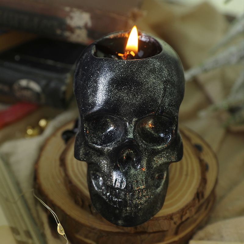 Scented Cool Human Skulled Halloween Home Decor Candle Skulled Shape Craft Candle