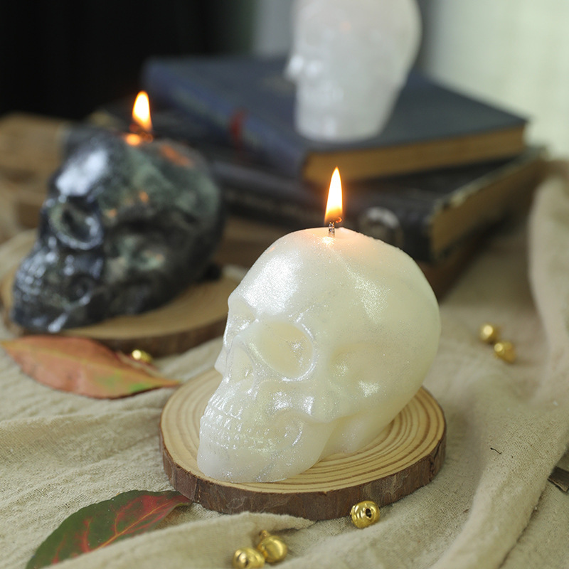 Scented Cool Human Skulled Halloween Home Decor Candle Skulled Shape Craft Candle