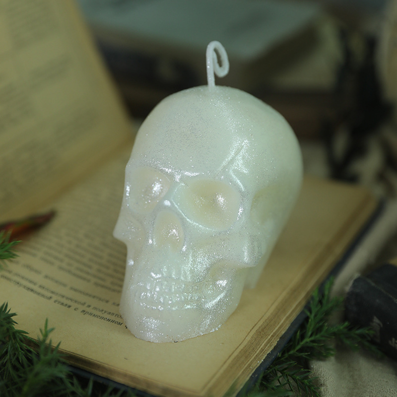 Scented Cool Human Skulled Halloween Home Decor Candle Skulled Shape Craft Candle