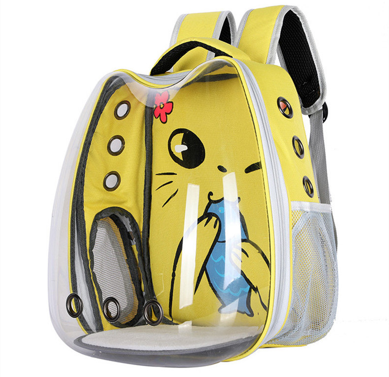 Portable Pet Carrier Bag, Breathable Space Capsule Pet Bag, Going Out Pet Shoulder Bag Portable pet carrier backpack bag