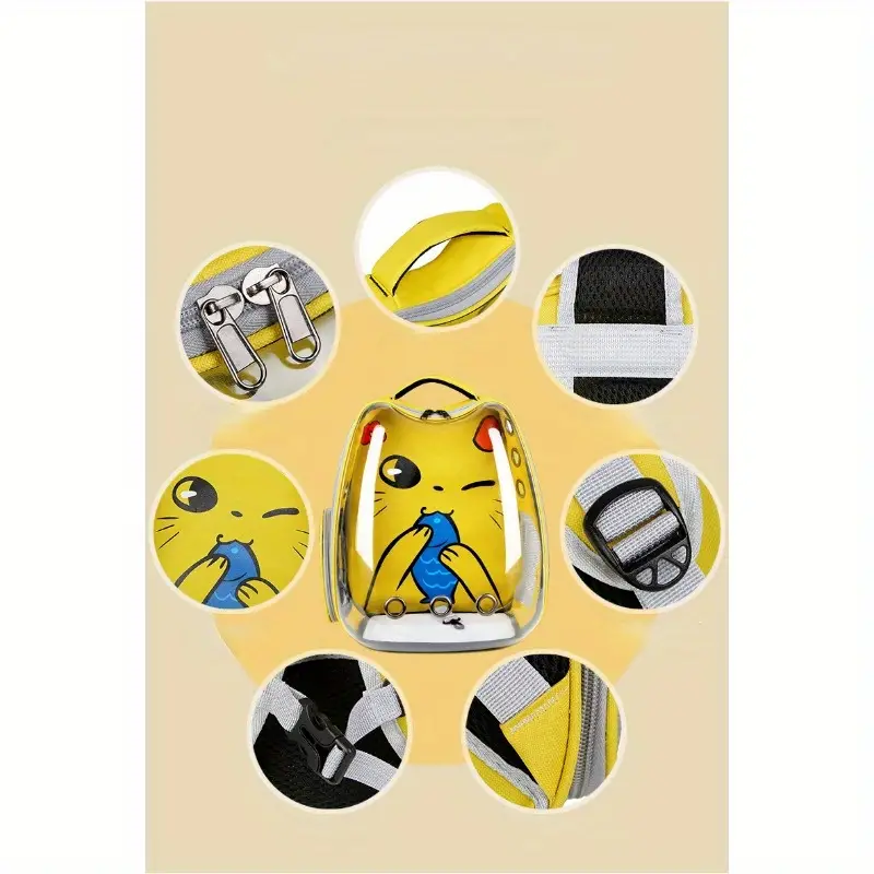 Portable Pet Carrier Bag, Breathable Space Capsule Pet Bag, Going Out Pet Shoulder Bag Portable pet carrier backpack bag