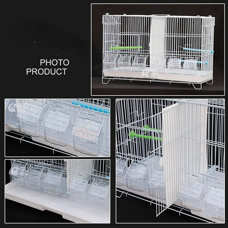 Breeding Flight Parakeet Bird Cage for Finches Budgies Cockatiels Conures Lovebirds Canaries Parrots With Slide Out Tray