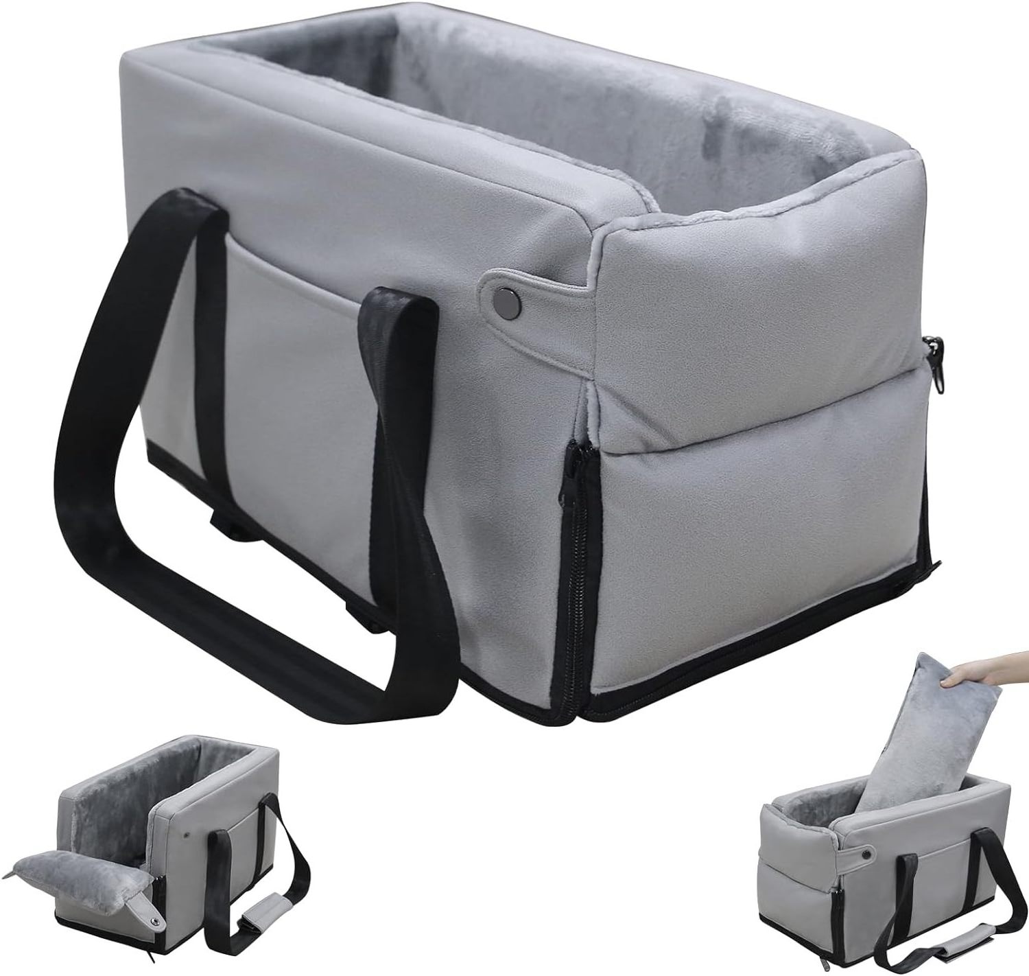 Cat Carrier 3 in 1 Pet Backseat Cover Waterproof Portable Travel Small dog car booster seat dog booster & car seats