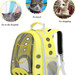 Travel Breathable Capsule Cat Dog Pet Bag Carrier Luggage Carry Bag Shoulder Bag Soft High Quality EVA Fashion Pink Portable