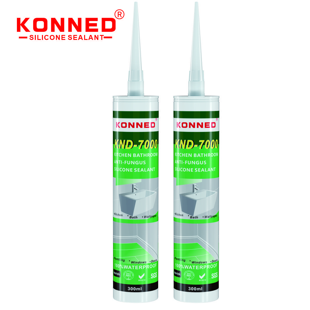 KONNED Best Quality Anti Fungus Anti Mold Bathroom White Caulk Caulking No Smell Gap Filler Silicone Bond Sealant 590ml