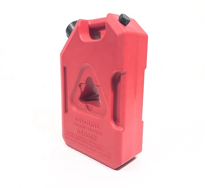 1 Gallon 3.8 Litre Red Plastic Jerry Can For Gasoline Storage fit  SUV Jeep Motorcycle  Can Customize Jerry Can Holder