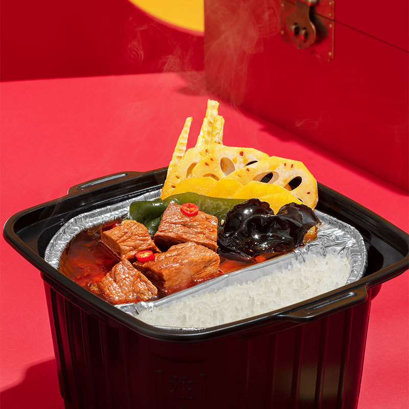 Instant Food Portable 15 Minutes Instant Hot Pot Sichuan Flavor Spicy Vegetable Self Heating Hotpot for Picnics Hiking