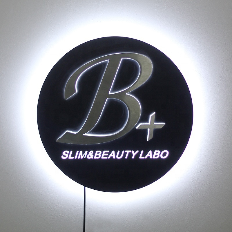 Custom Led Sign Electronic Signs Led Logo Sign Custom Name Wall Decor 3D Wall Logo Indoor Office