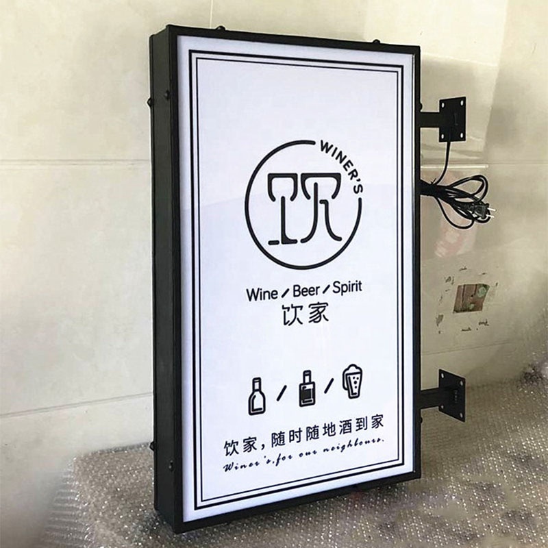 Kexian Commercial Custom Signage Outdoor Acrylic Led Lightbox Shop Display Business Sign Advertising Light Boxes