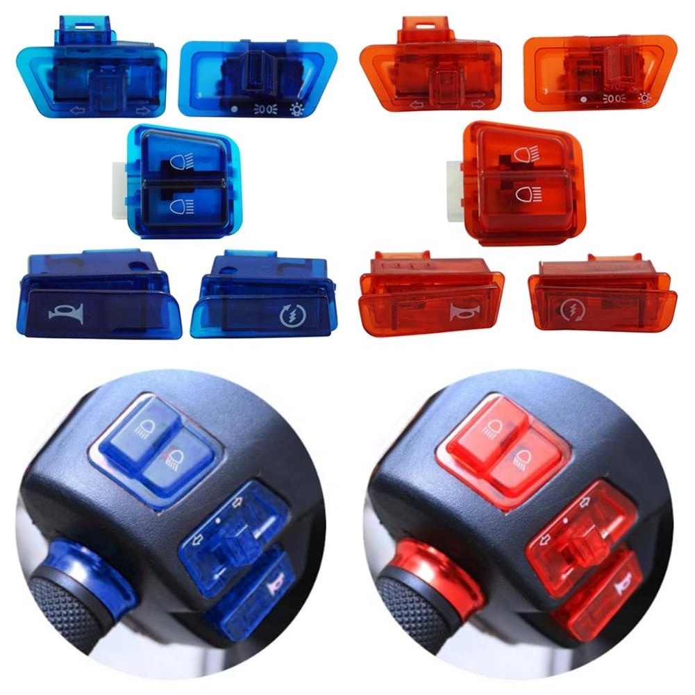 5 pcs one set  3 Pin H/L Beam Dimmer Switch Motorcycle Handle Switch On Off  Low Beam High Beam Turn Signal Horn Switch