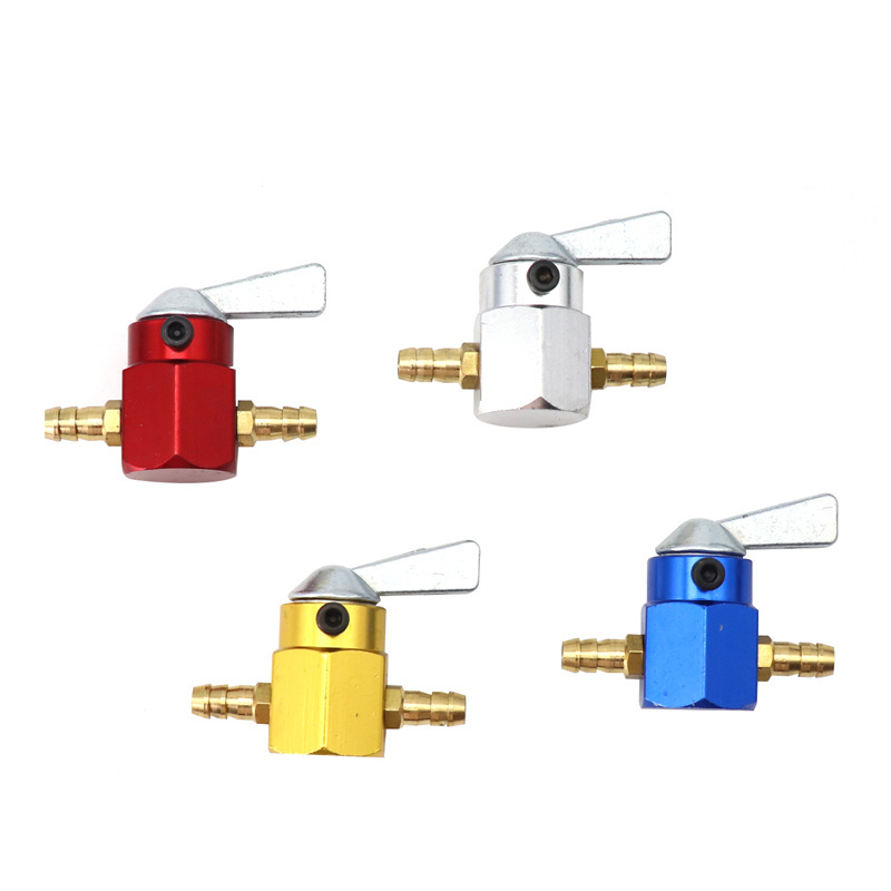 Racing 6mm 8mm Gas Tank Fuel Switch Gasoline Faucet Gasoline Switch Shut Off Valve Pump Tap Petcock For Motorcycle Fuel Cock