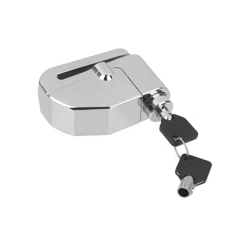 Chrome Waterproof Motorcycle Alarmed Disc Lock Anti-theft Motorbike Disc Brake Padlock With Alarm