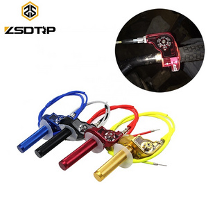 7/8'' 22mm Universal Handlebar CNC Aluminum Throttle Grip With Throttle Cable Dirt Pit Bikes