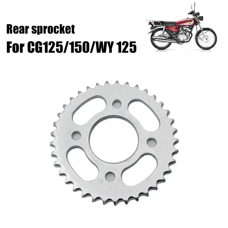 ZSDTRP motorcycle spare parts 428H-37T Aluminum Alloy  Rear Wheel Transmission Sprocket for CG125 CG150 WY125 JAGU.AR 150