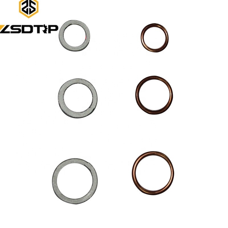 Motorcycle Exhaust System Muffler Gasket 32 x 40 x 4.2mm Copper Material Many Size OEM High Quality Wholesale Muffler Gasket