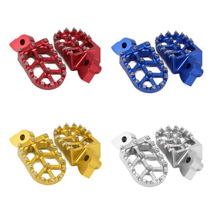 Motorcycle Aluminum Foot Rest Pegs For  YZ85 YZ125   YZ250   YZ250F YZ450FX  Pit Dirt Motor Trail Bike Motocross Front Foot Step