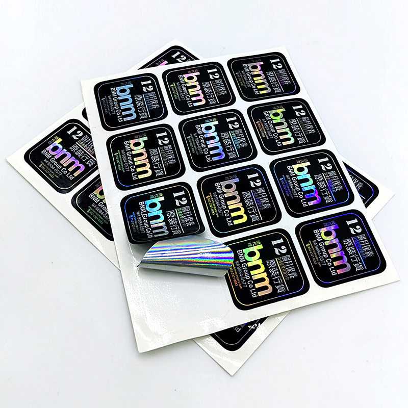 High quality laser holographic sticker sheet scratch off sticker wholesale