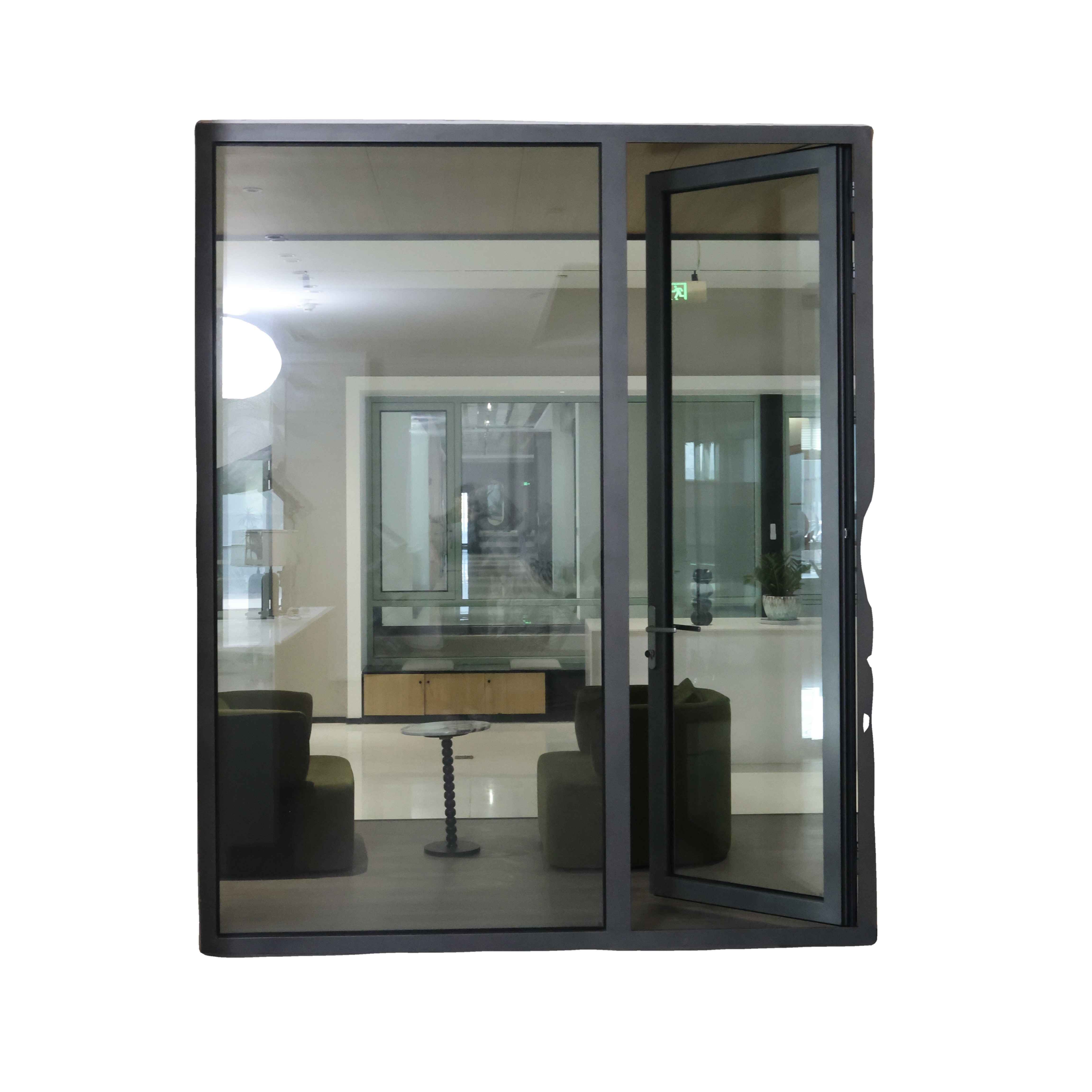 Commercial  Glass House Doors Triple Glazed Aluminium Doors Glass Patio Doors