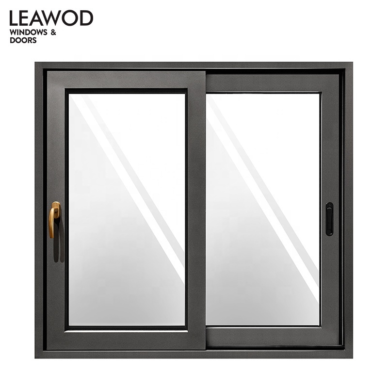 New design sliding window GLT138 with Stainless Steel Net Aluminum Glass Sliding Windows