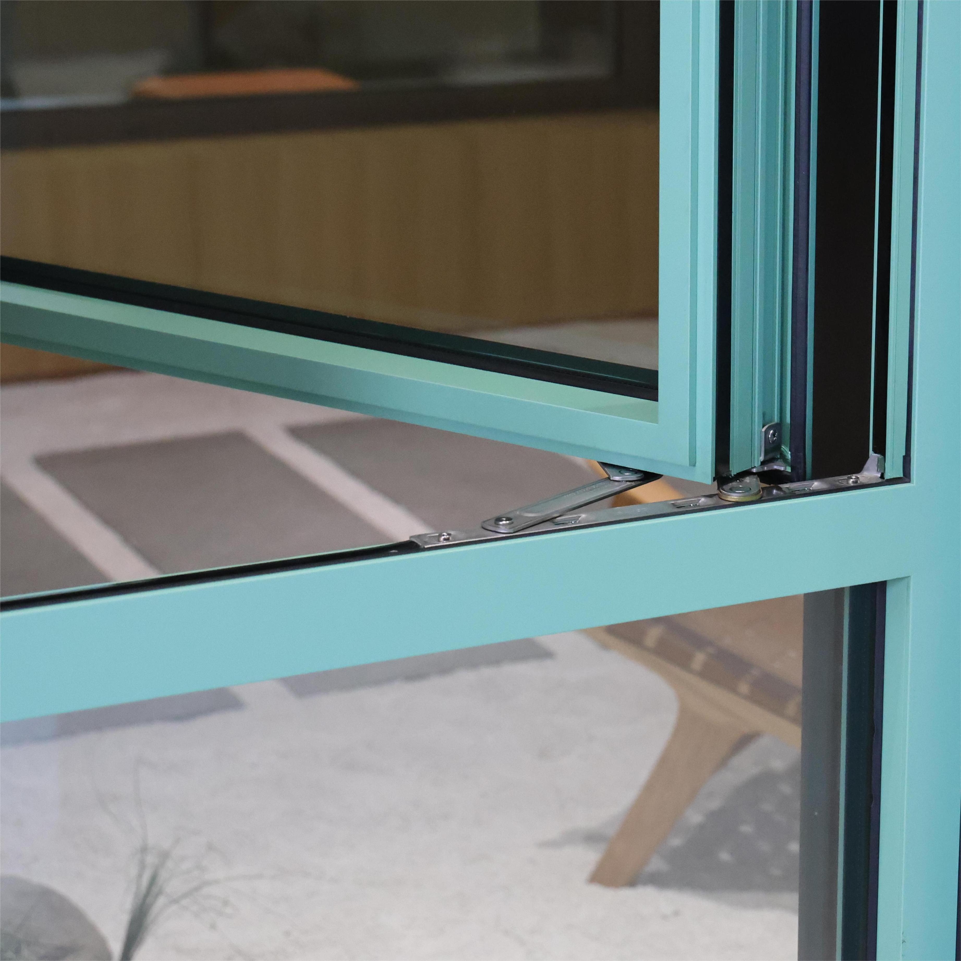 Popular design  Narrow frame casement window outward opening thermal break swing windows