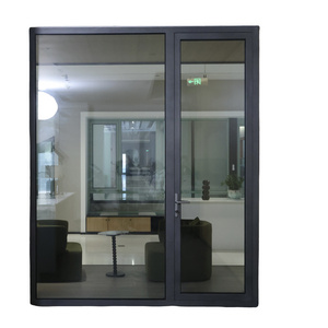 Commercial  Glass House Doors Triple Glazed Aluminium Doors Glass Patio Doors