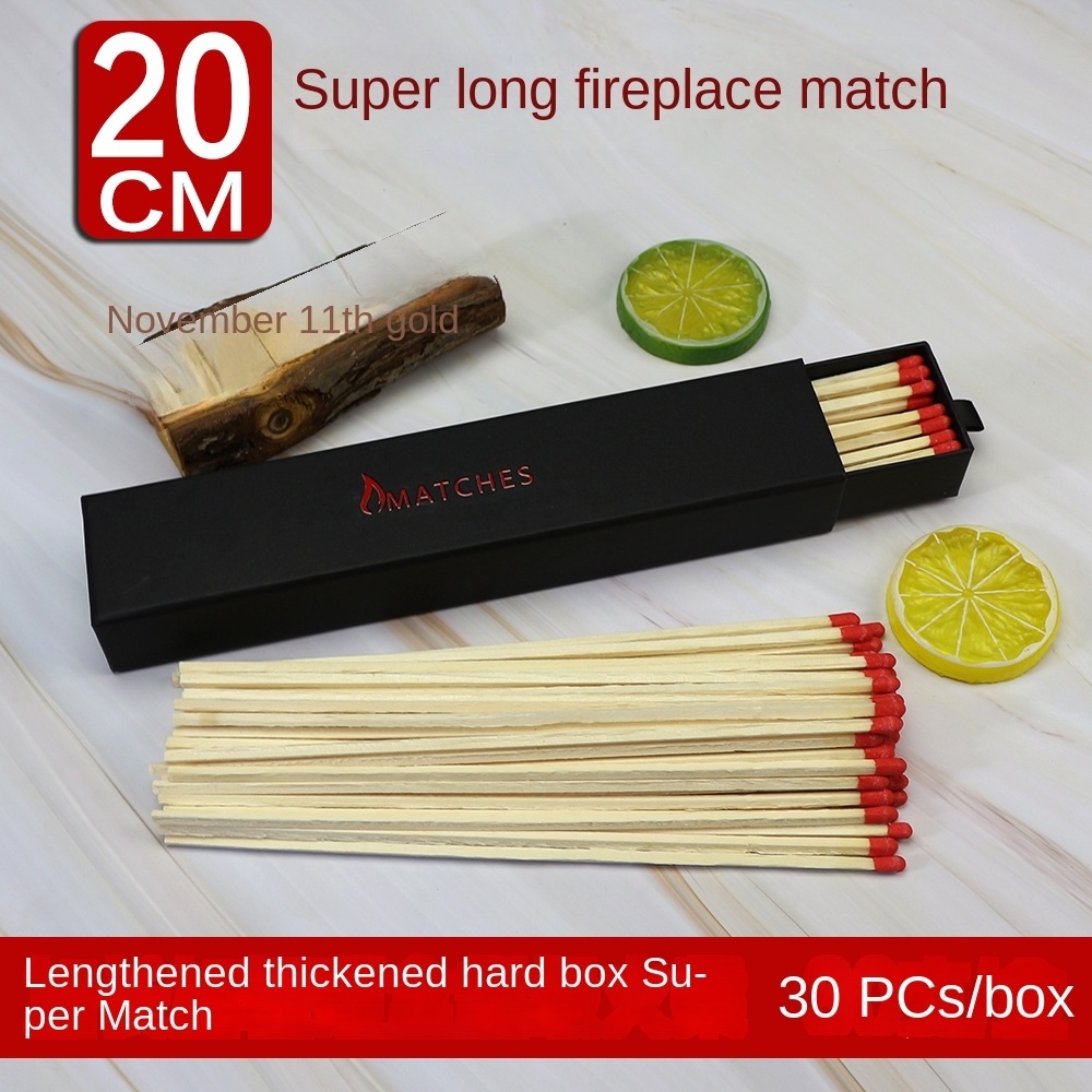 Long and thick super fireplace matches custom extra long matches