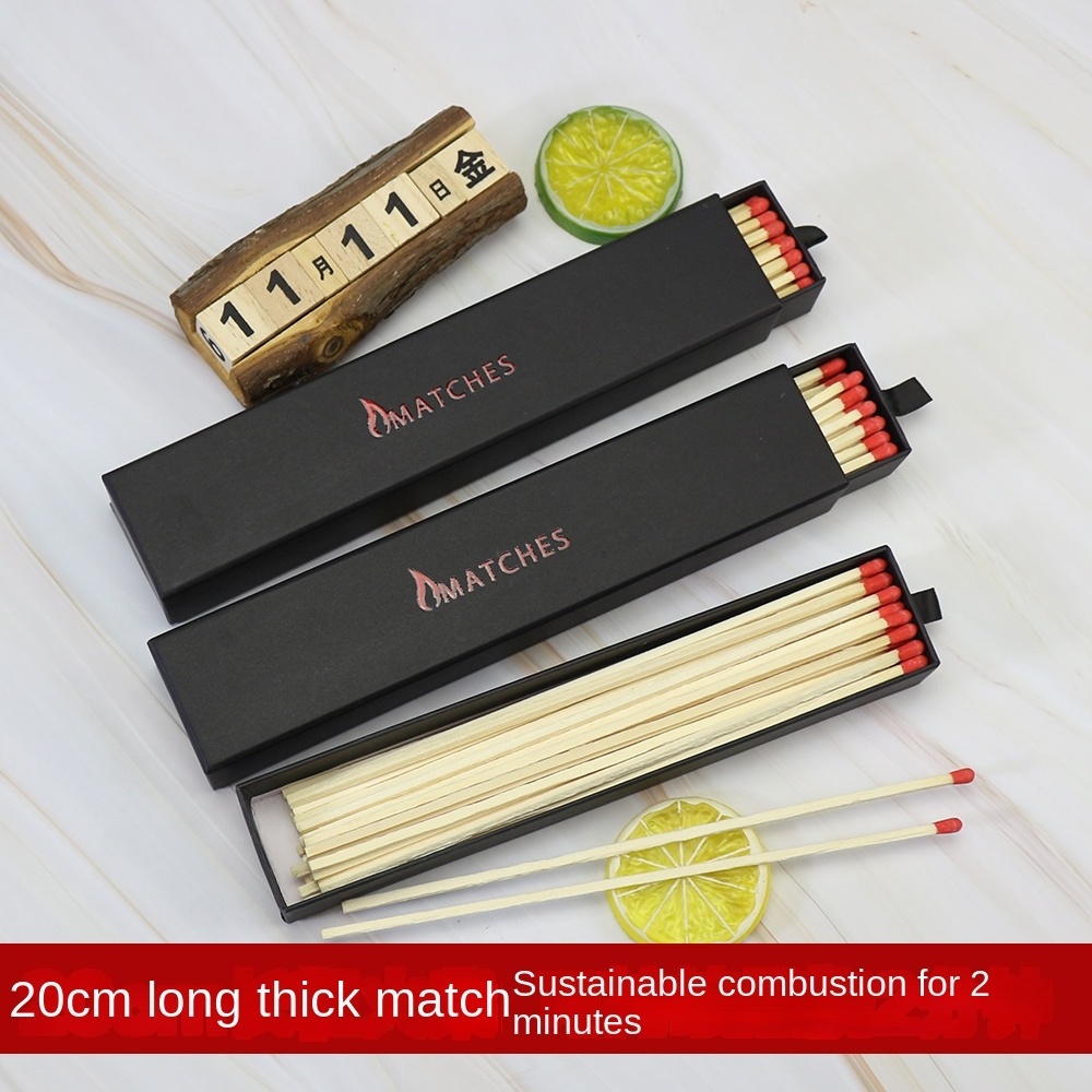 Long and thick super fireplace matches custom extra long matches