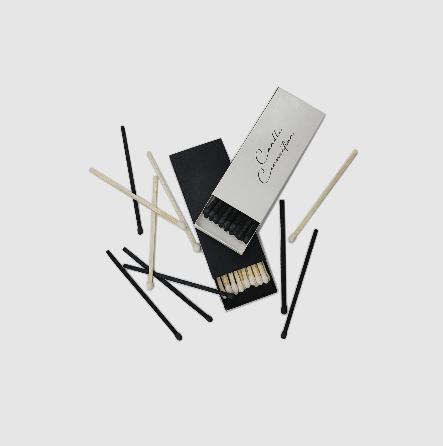 custom black matches for hotel candle long sticks safety bulk black box candle matches