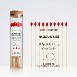 Wooden Matchsticks In Bottle Candle Aromatherapy New Custom Colorful Match Sticks In Glass Jar Bottle Matches