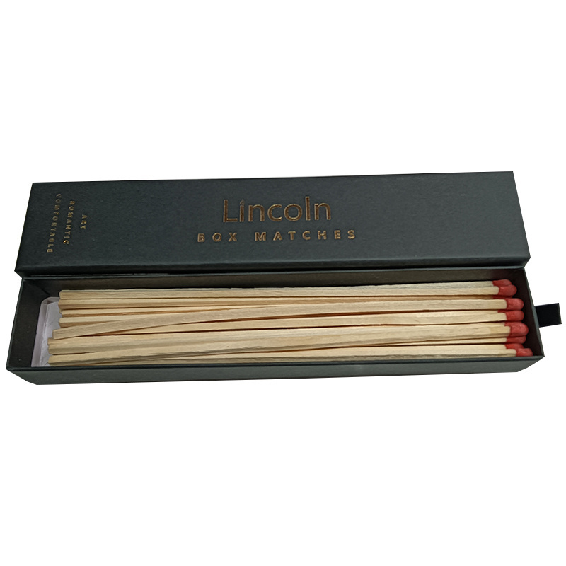 Fireplace matches high quality factory wholesale price advanced custom drawer box packing extra long matches