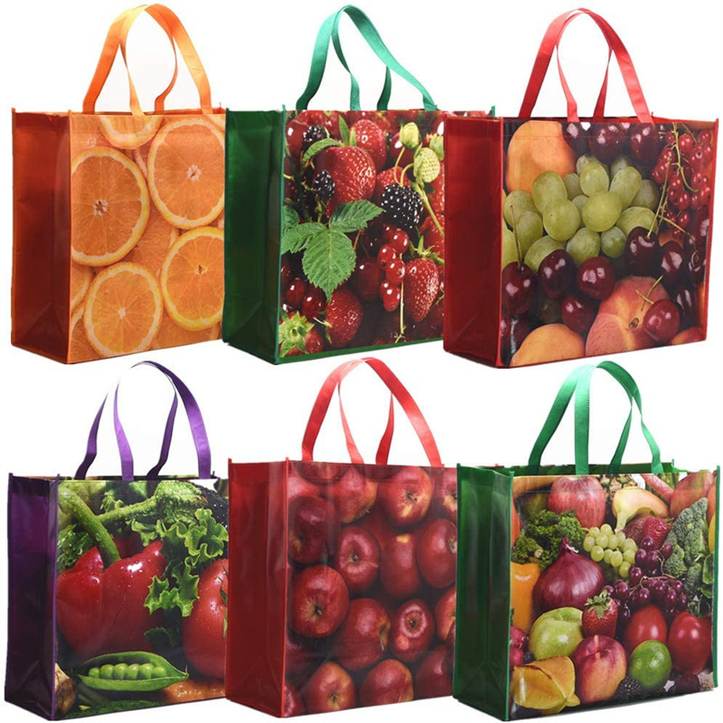 Hot Sale new design Reusable Waterproof Handle Laminated Pp Shopping Bag Polypropylene manufacturer pp non woven bag