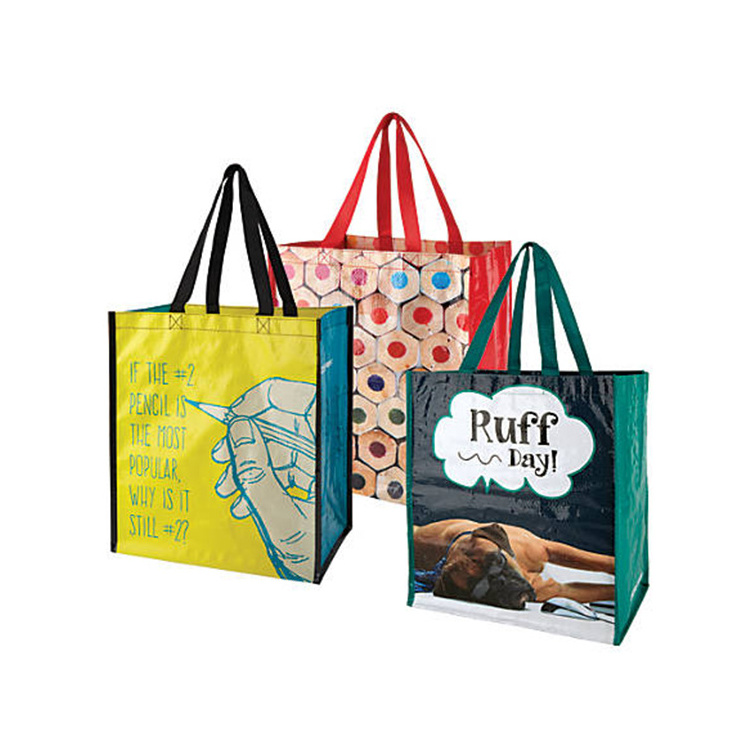 Hot Sale new design Reusable Waterproof Handle Laminated Pp Shopping Bag Polypropylene manufacturer pp non woven bag