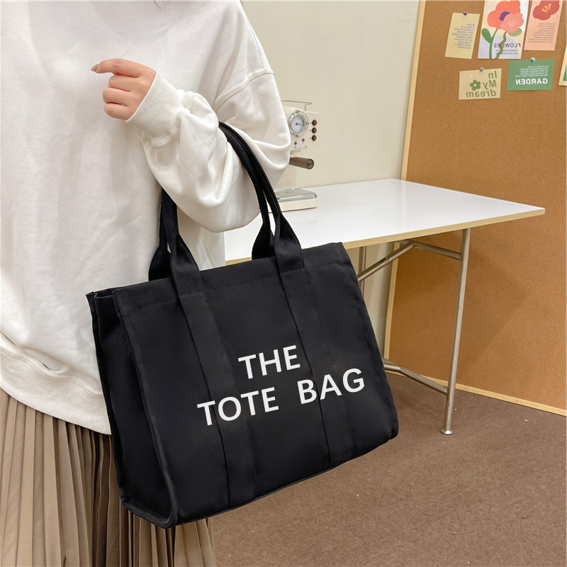 Fashionable custom fabric thicken cotton women's canvas tote bag