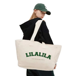 Best selling wholesale foldable reusable shopping grocery large beach custom women's canvas custom tote bag with logo