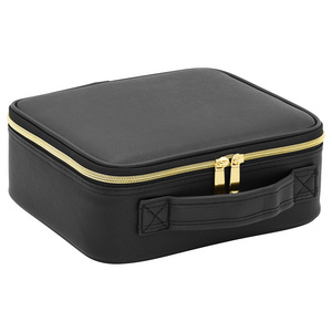 Portable Makeup Bag Portable High Appearance Level Large Capacity Travel Case With Led Light Mirror Professional Cosmetic