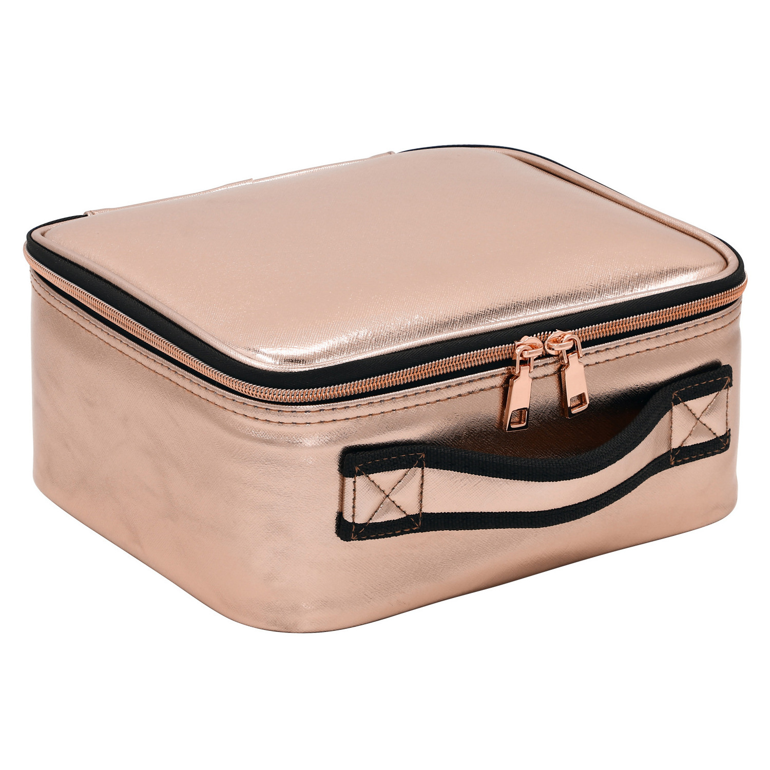 Portable Makeup Bag Portable High Appearance Level Large Capacity Travel Case With Led Light Mirror Professional Cosmetic