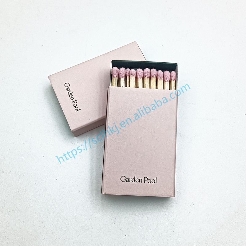 Small Box Matches custom logo box safety matches brown sticks matches with white head