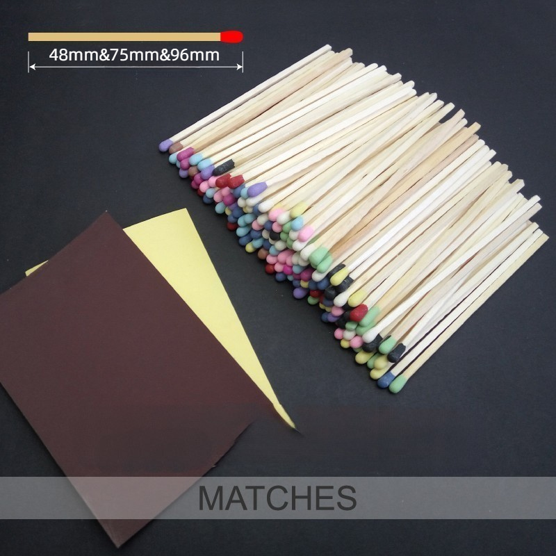 Selected Bulk Matches Student Handmade Art Firewood Cigar Pipe Extended Matches for Scented Candles