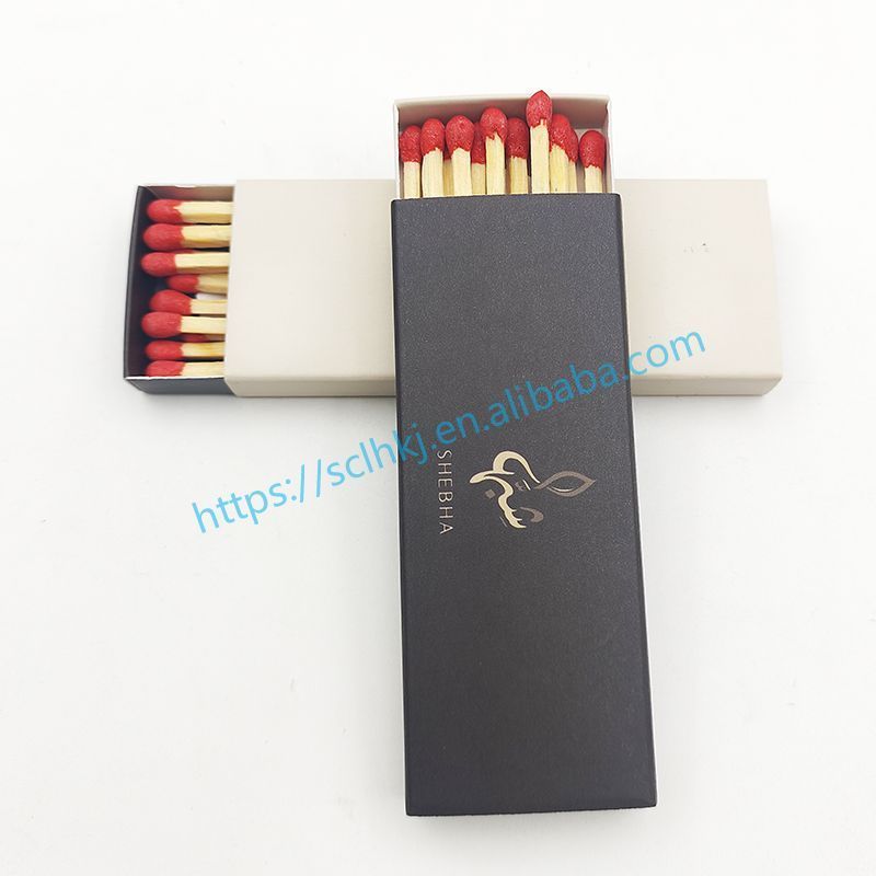 Hotel matches hot sale high quality extra long matches custom logo colorful carton colorful wooden matches