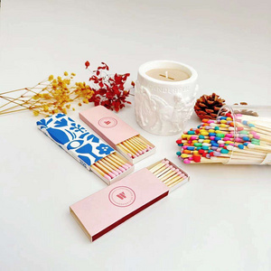 Cute Matchbox Wooden Wholesale With Lower Price White Color Tip for Hotel Colored Personalized Stick Wooden Bulk Match