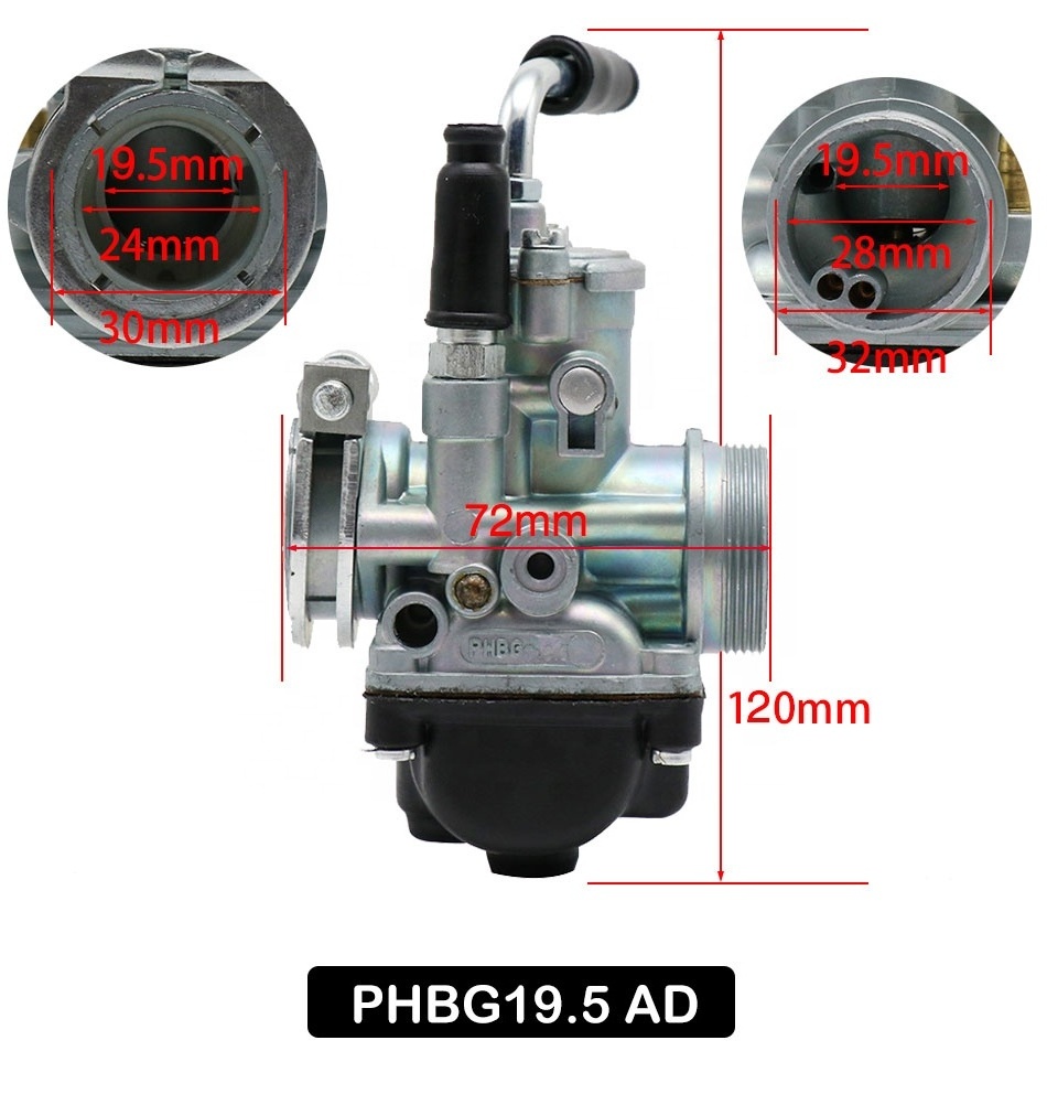 17.5mm 19.5mm 21mm Motorcycle PHBG Racing Carburetor For 50cc 90cc Dirt Pit Bike